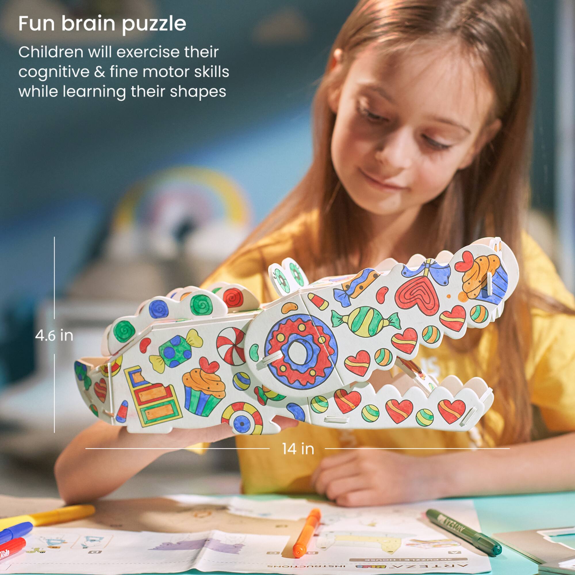 Arteza® Kids 3D Puzzle Alligator